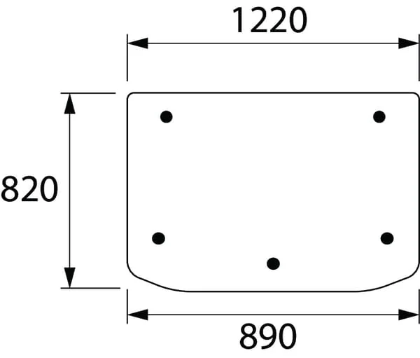 Kramp - D7516 - Heckscheibe Oben