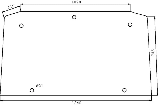 Kramp - D7531 - Heckscheibe Oben