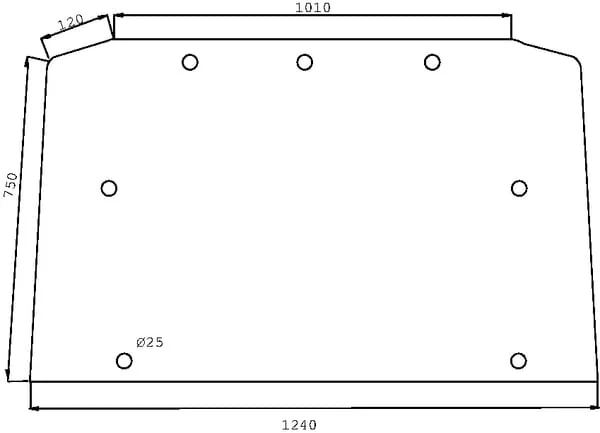 Kramp - D7532 - Heckscheibe Oben