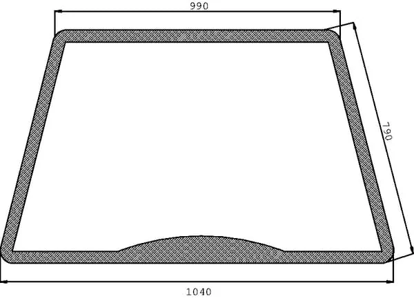 Kramp - D7540 - Frontscheibe Oben