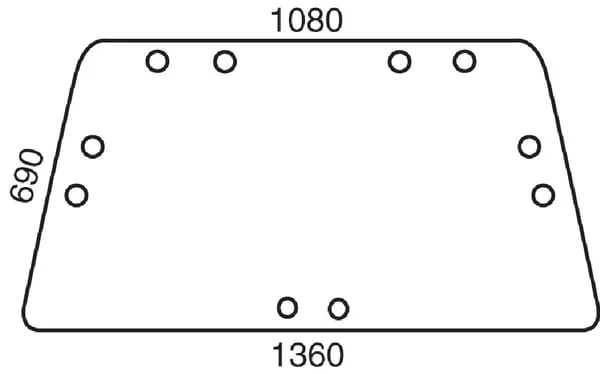 Kramp - D7712 - Windschutzscheibe Oder Heckfenster