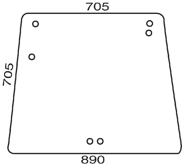 Kramp - D7761T - Heckscheibe Oben