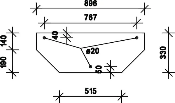 Kramp - D7762 - Heckscheibe Unten