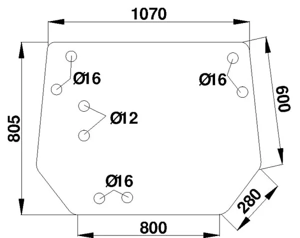 Kramp - D8051 - Oberes Hinteres Fenster