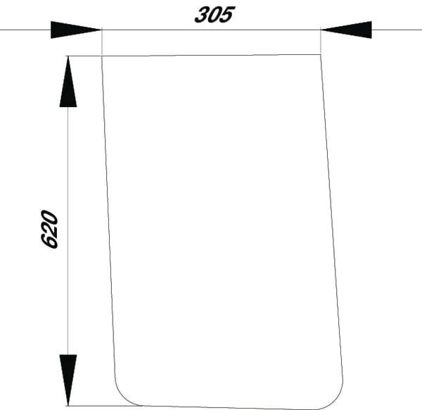 Kramp - D8092 - Untere Windschutzscheibe