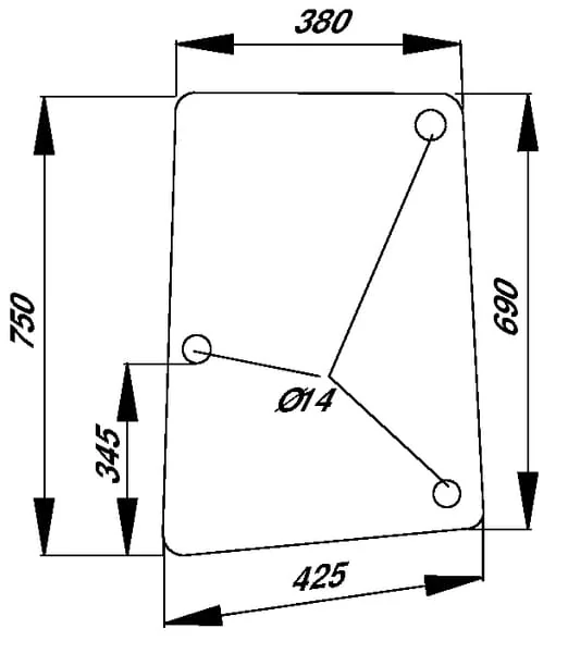 Kramp - D8187 - Seitenscheibe