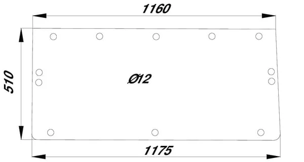 Kramp - D8508 - Heckscheibe Oben
