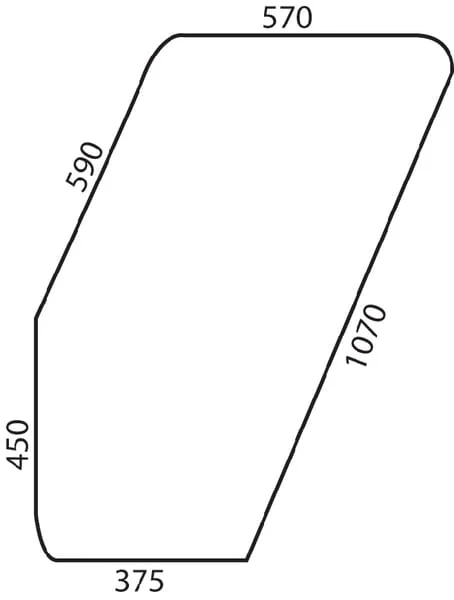 Kramp - D9004 - Tuerfenster Rechts