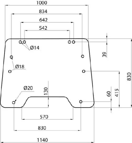 Kramp - D9031 - Frontscheibe Ausklappbar