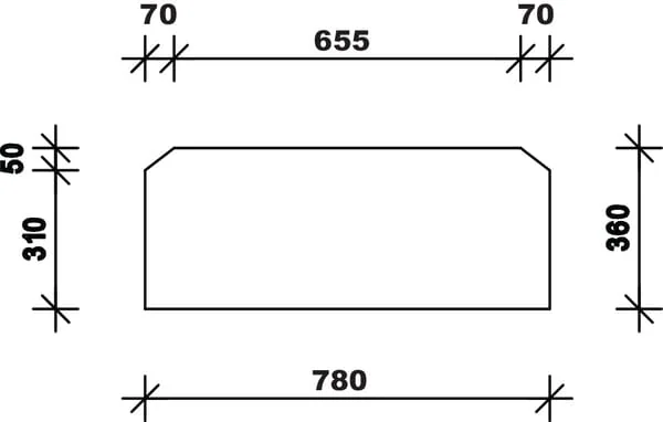 Kramp - D9120 - Heckfenster Unten
