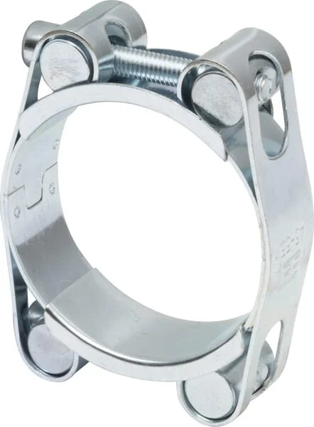 Kramp - DBHC4555 - Schlauchschelle, 45-55mm Doppelbolzen, Doppelband DIN912 Verzinkt Kramp
