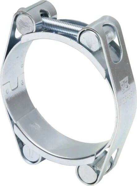 Kramp - DBHC5565 - Schlauchschelle, 55-65mm Doppelbolzen, Doppelband DIN912 Verzinkt Kramp