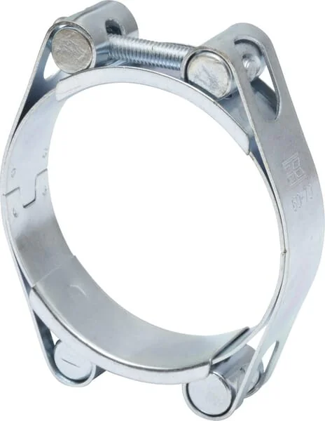 Kramp - DBHC6070 - Schlauchschelle, 60-70mm Doppelbolzen, Doppelband DIN912 Verzinkt Kramp