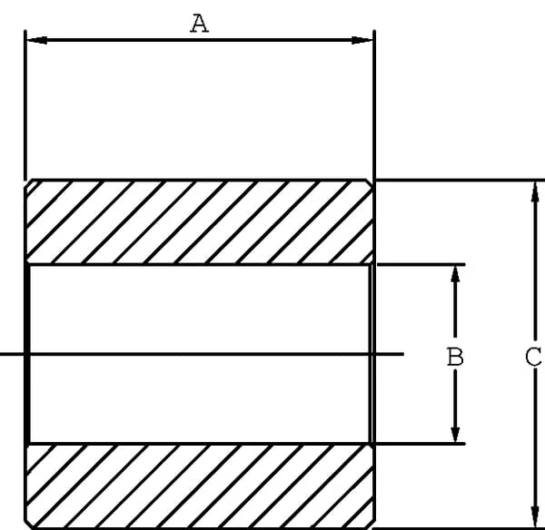 Kramp - DC39BEVA090 - Buchse 80 x 40,5 L=110 320 Bar