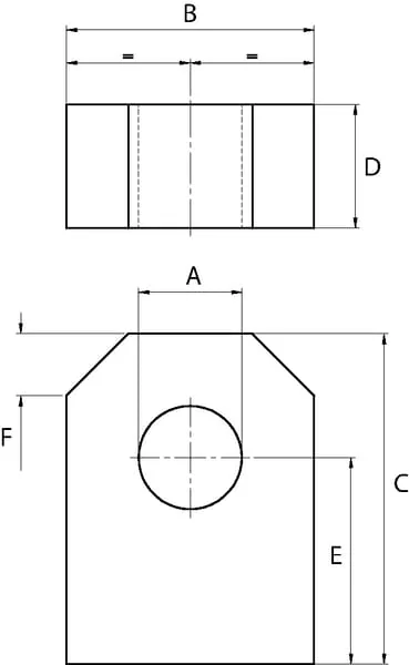 Kramp - DC39BEVQ090 - Montagestreifen 80x50 110 Diameter 35