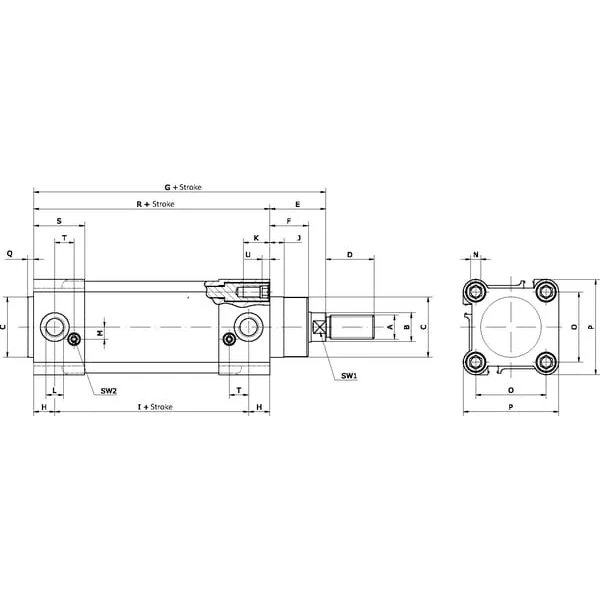 Kramp - DN125150CMG2 - Standardzylinder