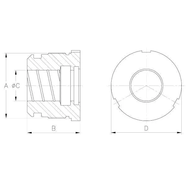 Kramp - DS2907013040VM - Kronenmutter DS25 D70-40 Dichtung