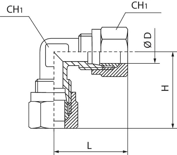 Kramp - ECCR12 - Kniestueck-Kupplungsschelle