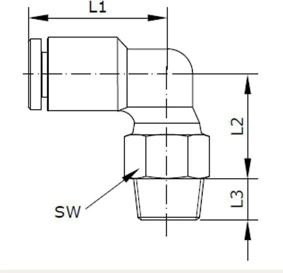 Kramp - ECF1214P - Steckfitting