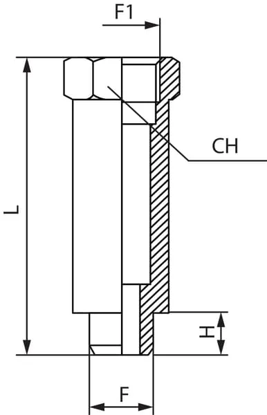 Kramp - ECFM18L43 - Erweiterter Stecker