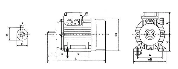 Kramp - EM100LB4B3500IE3A - Elektromotor 3 kW