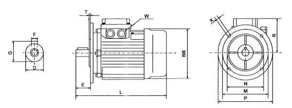 Kramp - EM56B4B5300IE1AKR - Elektromotor 0,09 kW