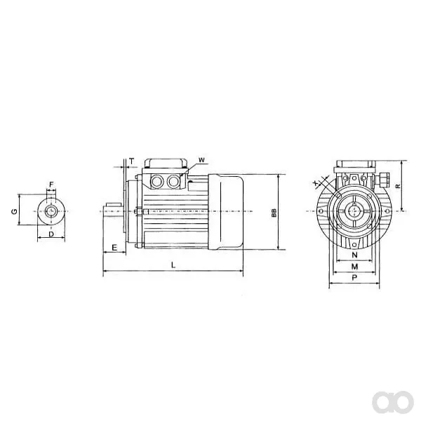 Kramp - EM63A4B14300IE2A - Elektromotor 0,12 kW
