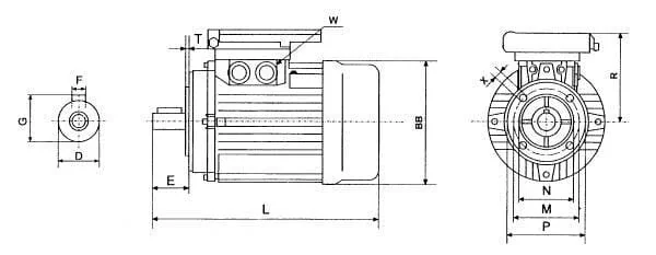 Kramp - EM80B2B141A0IE2A - Elektromotor 1,1 kW