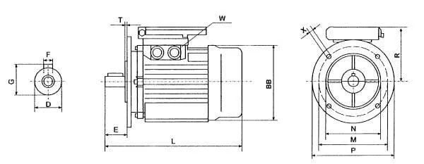 Kramp - EM80B4B5300IE3AKR - Elektromotor 0,75 KW