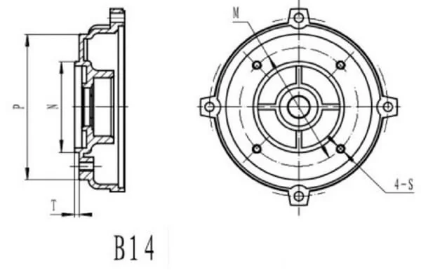 Kramp - EM963B14FLA3 - Motorflansch EM63-B14 IE2