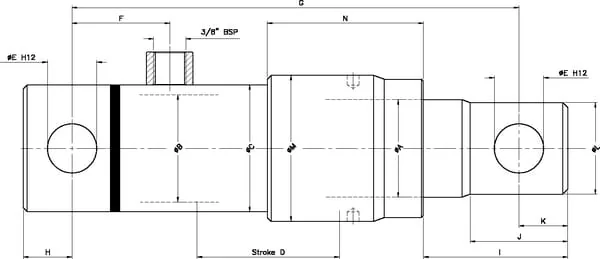 Kramp - EPL50400CB - Zylinder EPL 50-400 CB-Serie