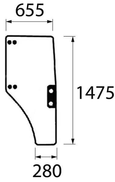 Kramp - ER047313N - Scheibe In Der Tuer