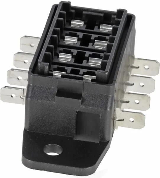 Kramp - FB10004KR - Sicherungskasten 4-Poliger Flachsteckeranschluss, Max. 32V 15A (ATO/ATC), 8x6,3 mm