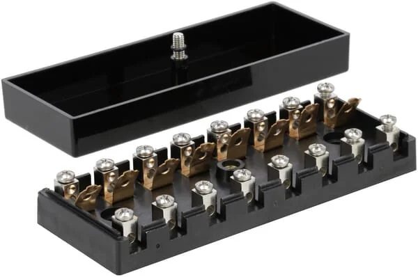 Kramp - FB10009KR - Sicherungskasten Keramik 8-fach, 12/24V, Schraubklemmen