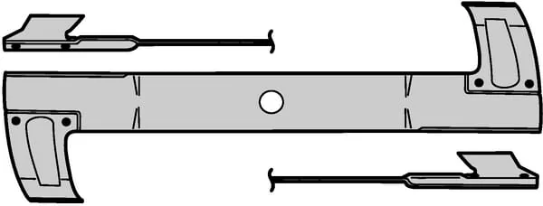 Kramp - FGP007153 - Klinge L 395mm Rundes Loch Diameter 20