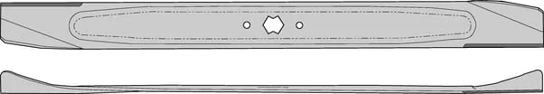 Kramp - FGP011258 - Klinge L: 762mm/30", 6-Stern-Loch: Diameter 16.5, Geeignet Fuer MTD Von