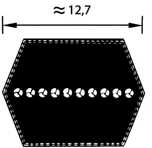 Kramp - FGP013296 - Doppelseitiger Riemen AA68