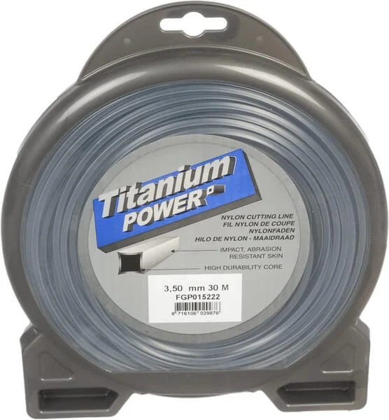 Kramp - FGP015222 - Trimmer-Schnur Diameter 3,5 mm 30 m Quadratisch Titanium Power Grau Kramp