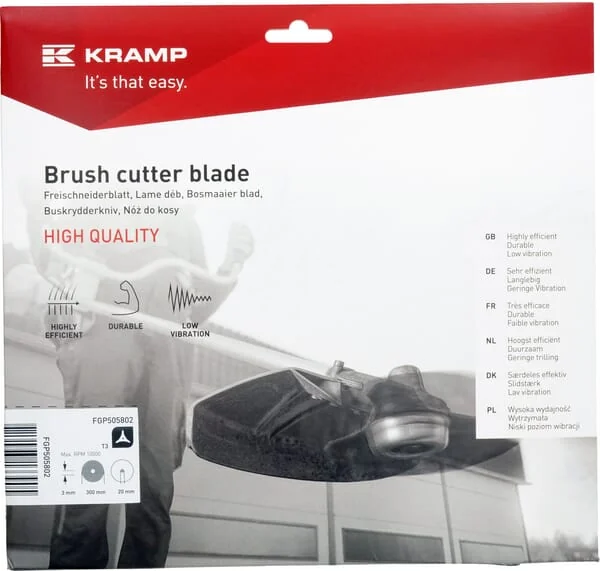 Kramp - FGP505802 - Freischneidermesser 3t, L:300, Diameter 20, 3mm