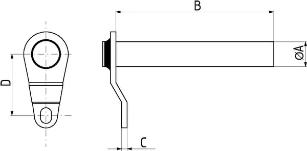 Kramp - FLP35175 - Achse 35x175 mm