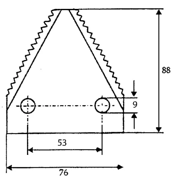 Kramp - FM09165 - Futtermischwagenmesser
