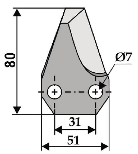 Kramp - FM18158 - Futtermischwagenmesser
