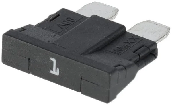 Kramp - FS1801PKR - Sicherung Standard-Flachstecker 80V 1A Schwarz Packung 10x Kramp