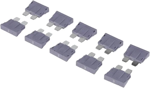 Kramp - FS1803KR - Sicherung Standard-Flachstecker 80V 3A Violett Packung 10x Kramp