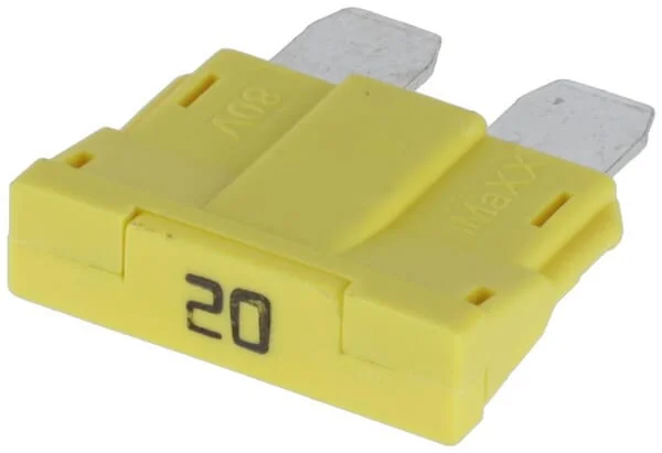 Kramp - FS1820KR - Sicherung Standard-Flachstecker 80V 20A Gelb Packung 10x Kramp