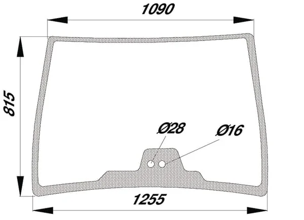 Kramp - G716810040050N - Windschutzscheibe