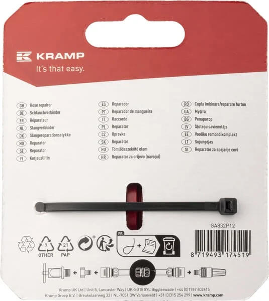 Kramp - GA832P12 - Reparaturmuffe Fuer Rohr 1/2 Zoll