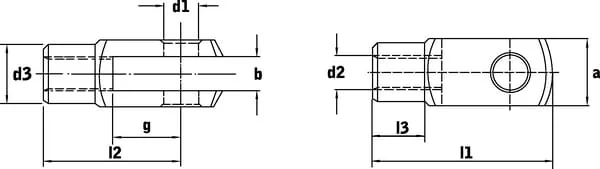 Kramp - GM16CR - Gabelkopf M16 Edelstahl