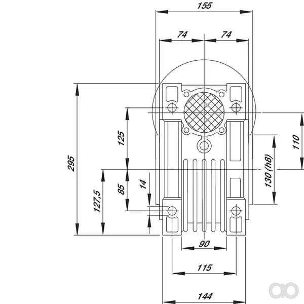 Kramp - GR11060 - Schneckengetriebe I = 60