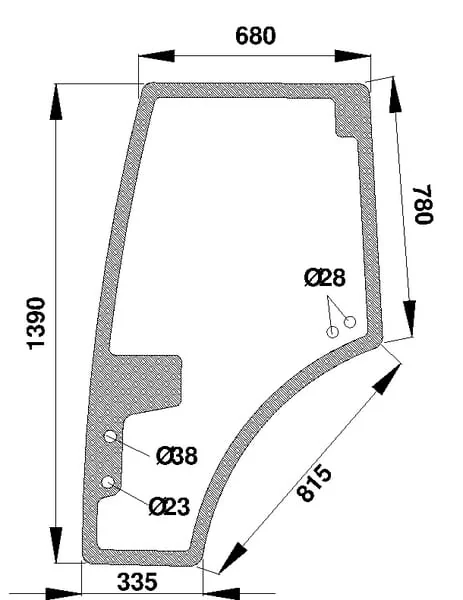 Kramp - H816810030330N - Tuerfenster
